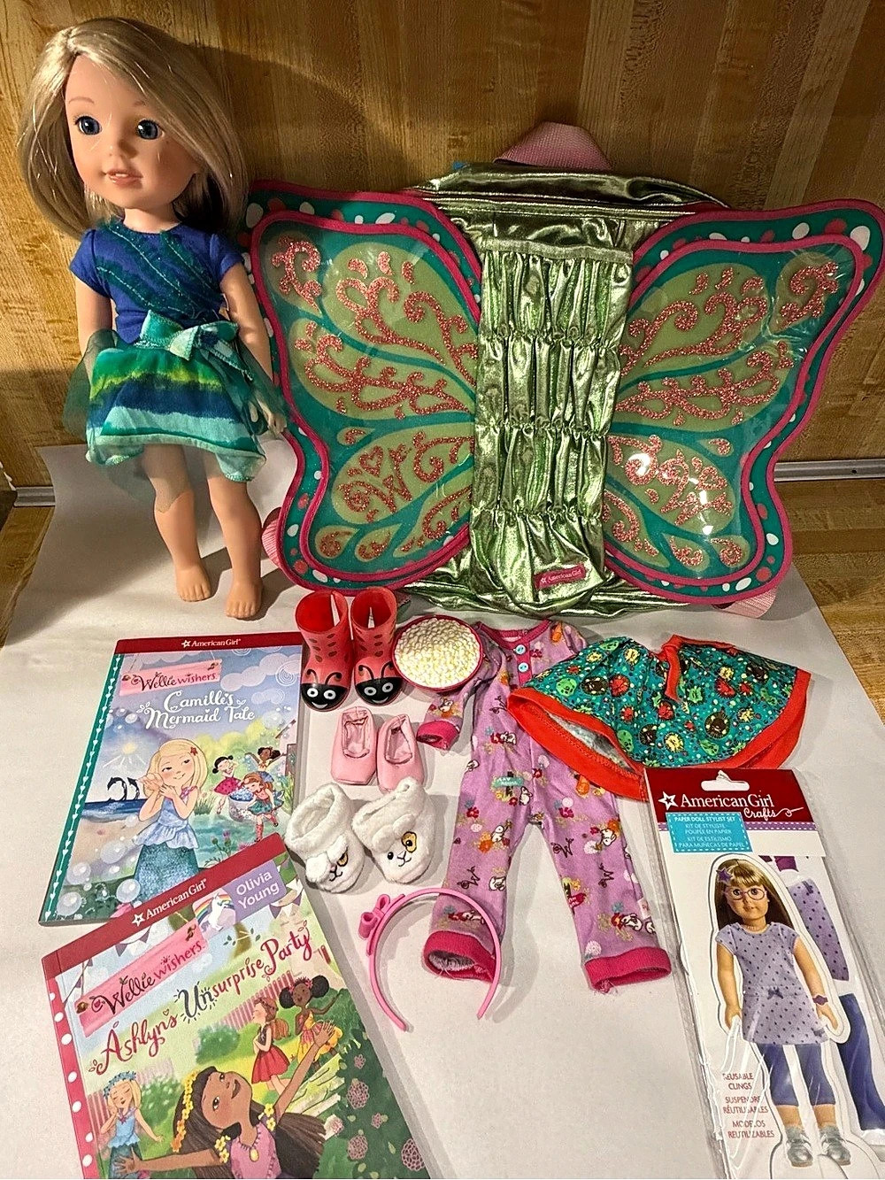 Doll wellie wisher American girl lot